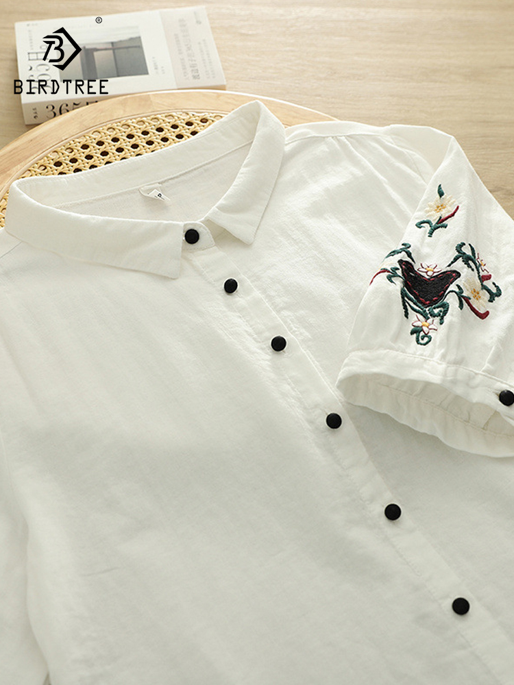 Embroidery Love - Nova Camisa Feminina de Verão 2026