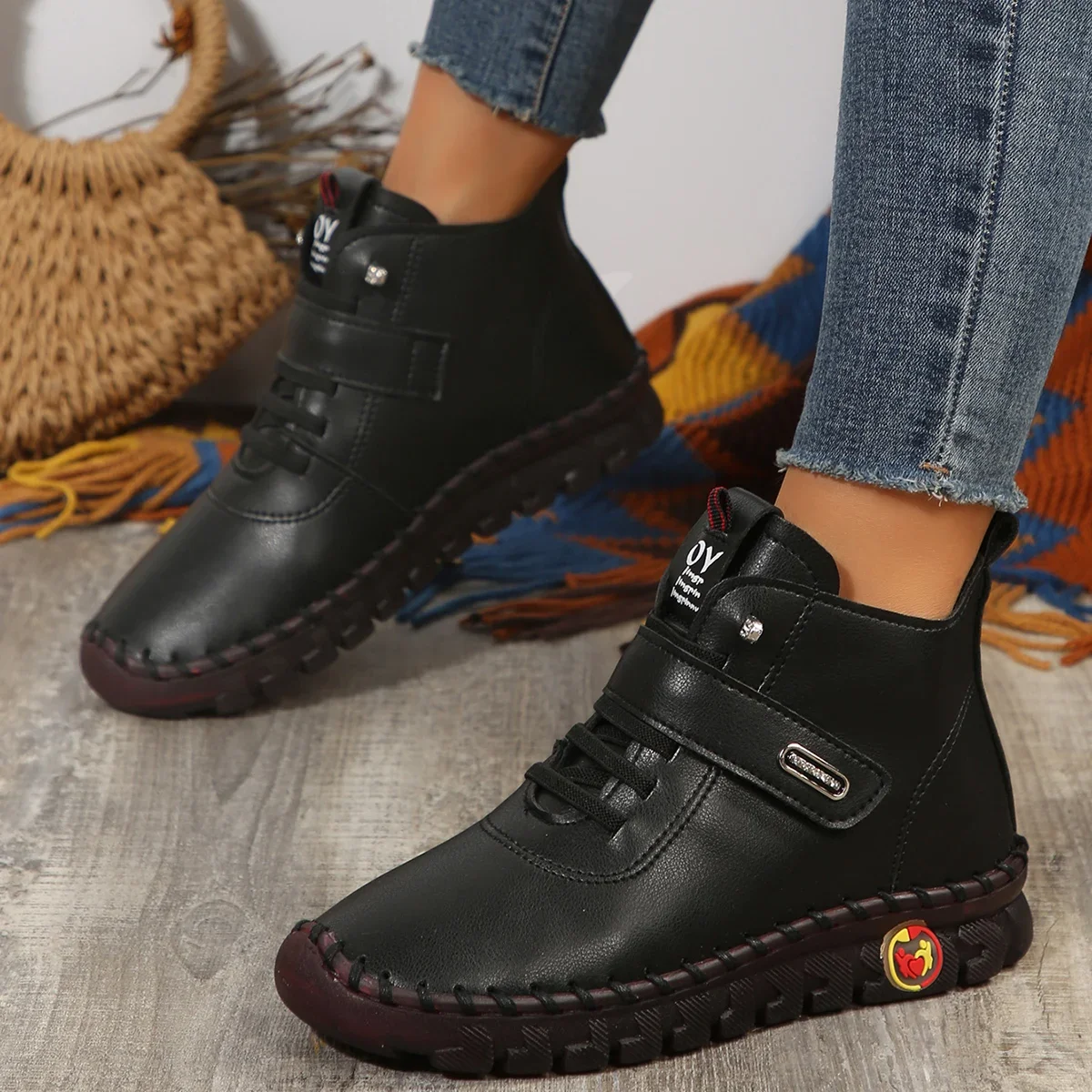 Embroidery Thread - Botas mulher inverno 2025 novas botas