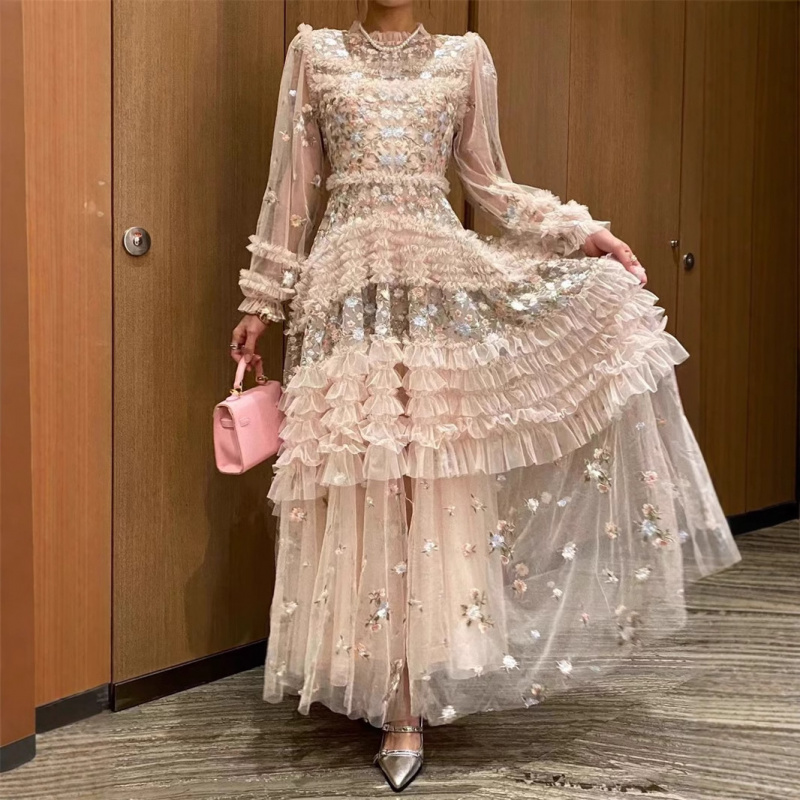 Embroidery In Australia - Vestido Macacão Rodado Grande com Bordado