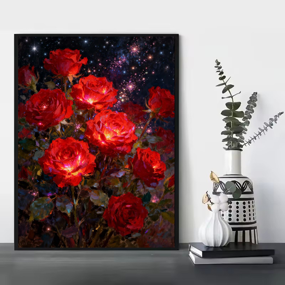 Embroidery Canvas - Pintura Diamante Sem Moldura, 2026, Bordado