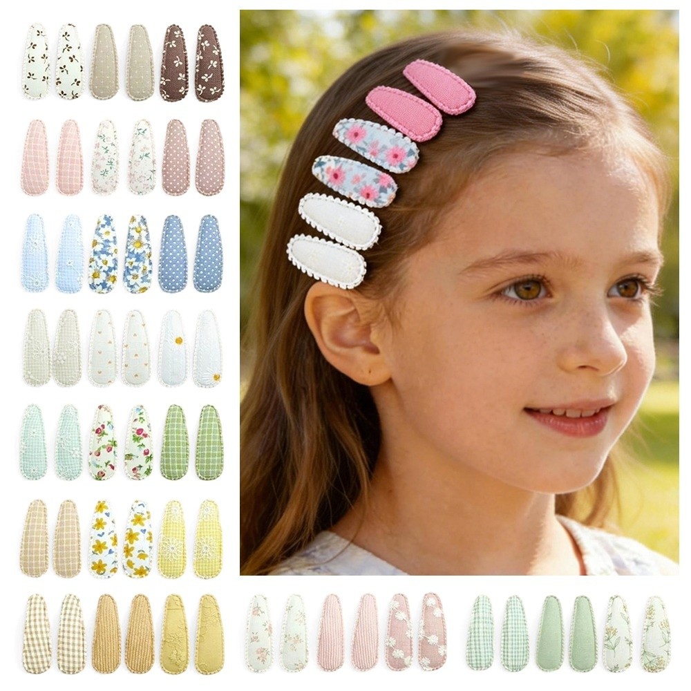 Embroidery Love - Conjunto de 6 Presilhas de Cabelo