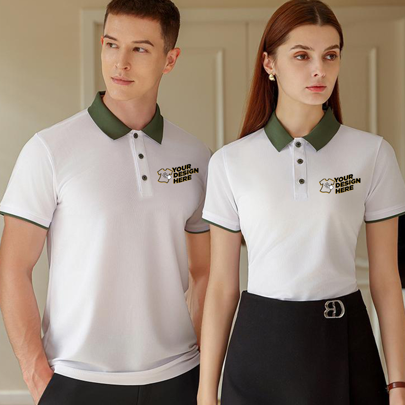 Embroidery Uniform - Camisa polo Color Block – Impressão