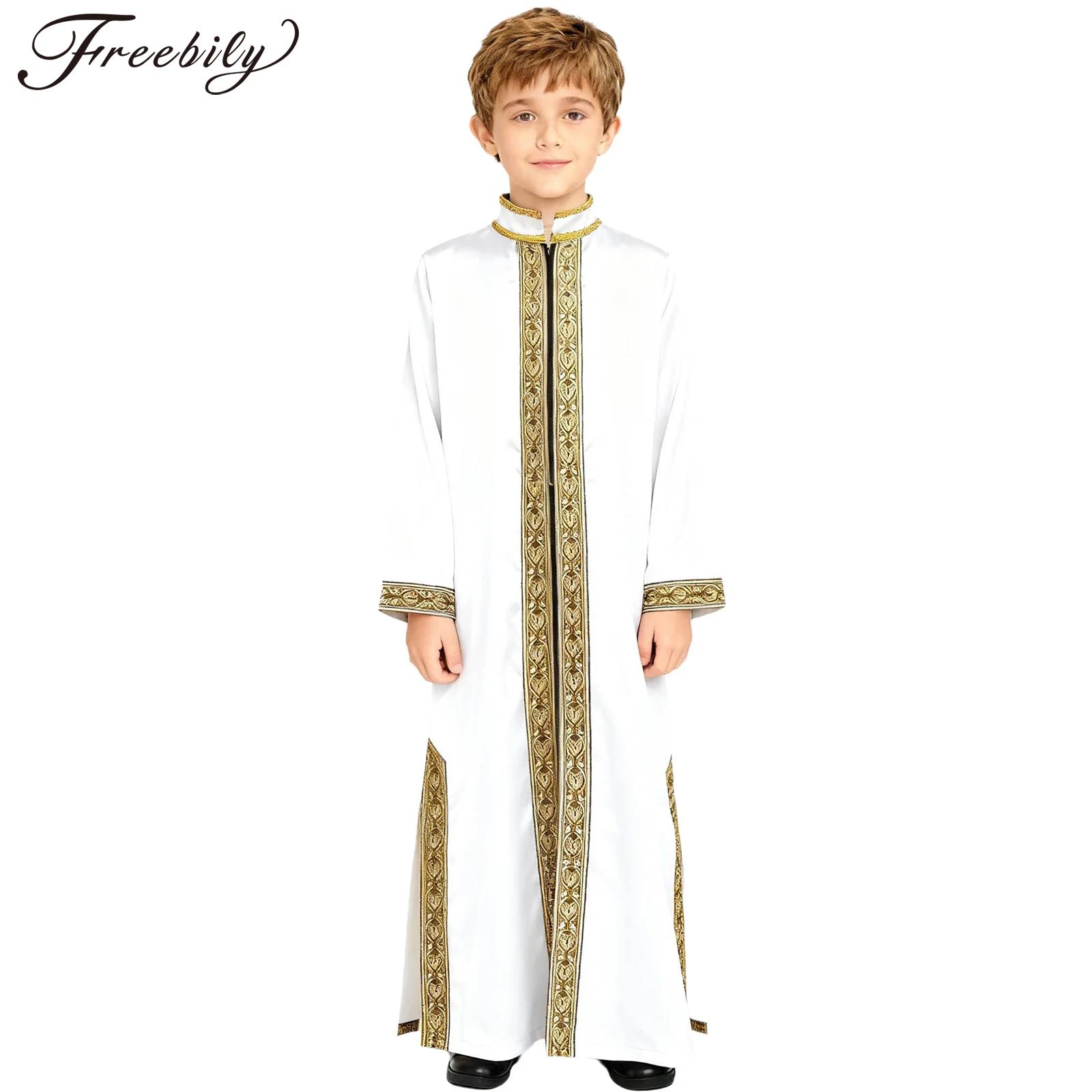 Embroidery Kit - Meninos ouro bordado maxi muçulmano thobe