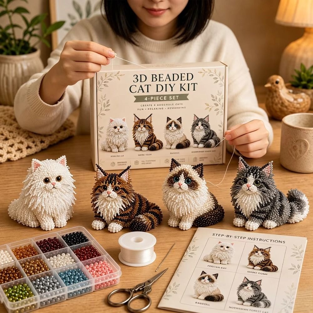 Embroidery Kit Set - Kit de Bordado de Miçangas DIY