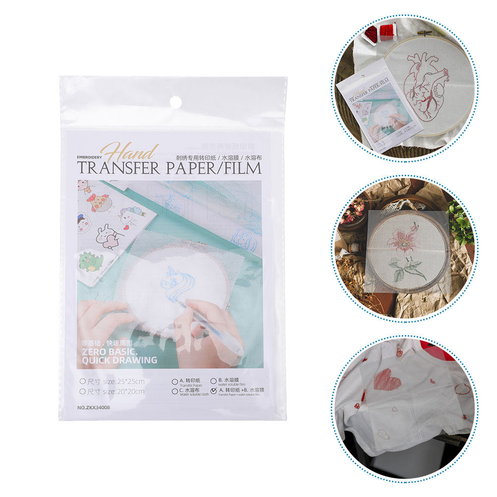 Embroidery Pattern - 8 Peças de Papel de Transferência