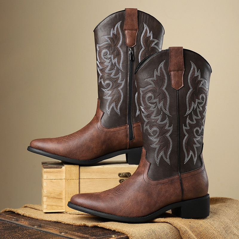 Embroidery Stitch - NOVO: Botas Masculinas de Cano Alto