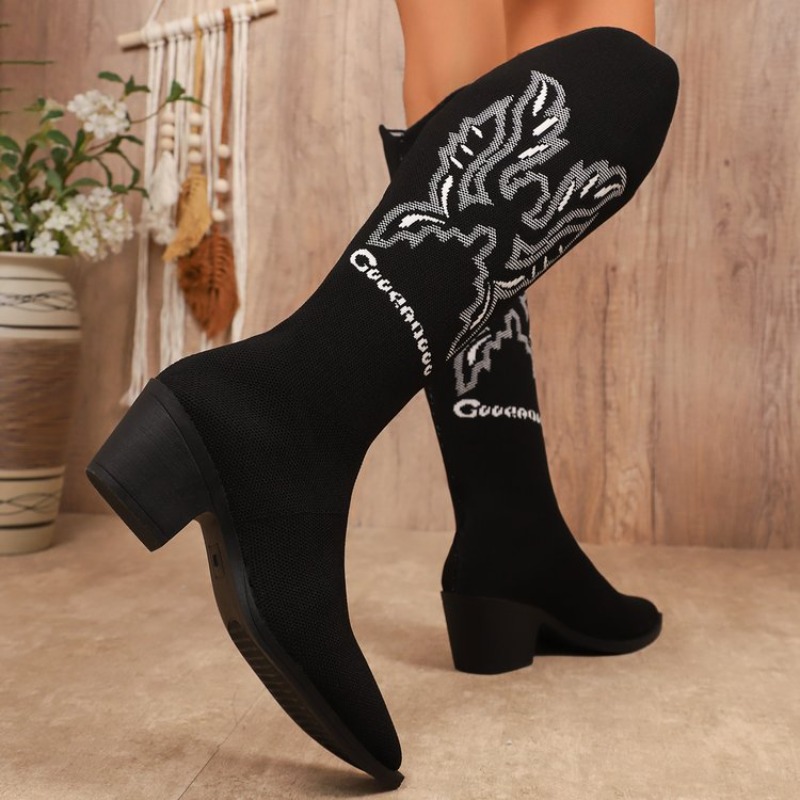 Botas Western Femininas de Sal - Embroidery Canvas avaliação e preço