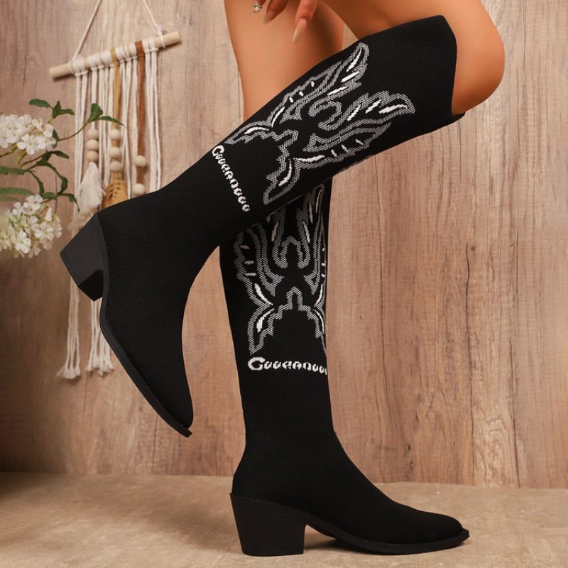 Botas Western Femininas de Sal - Embroidery Canvas avaliação e preço