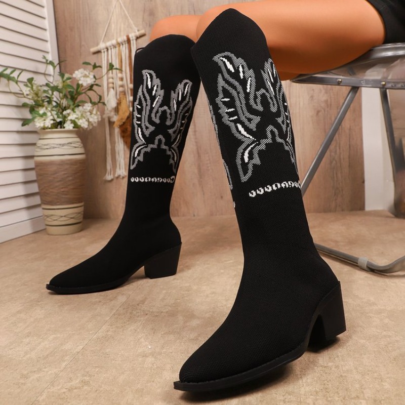 Botas Western Femininas de Sal - Embroidery Canvas avaliação e preço