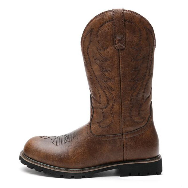 Botas de cowboy masculinas gót - Embroidery Canvas avaliação e preço