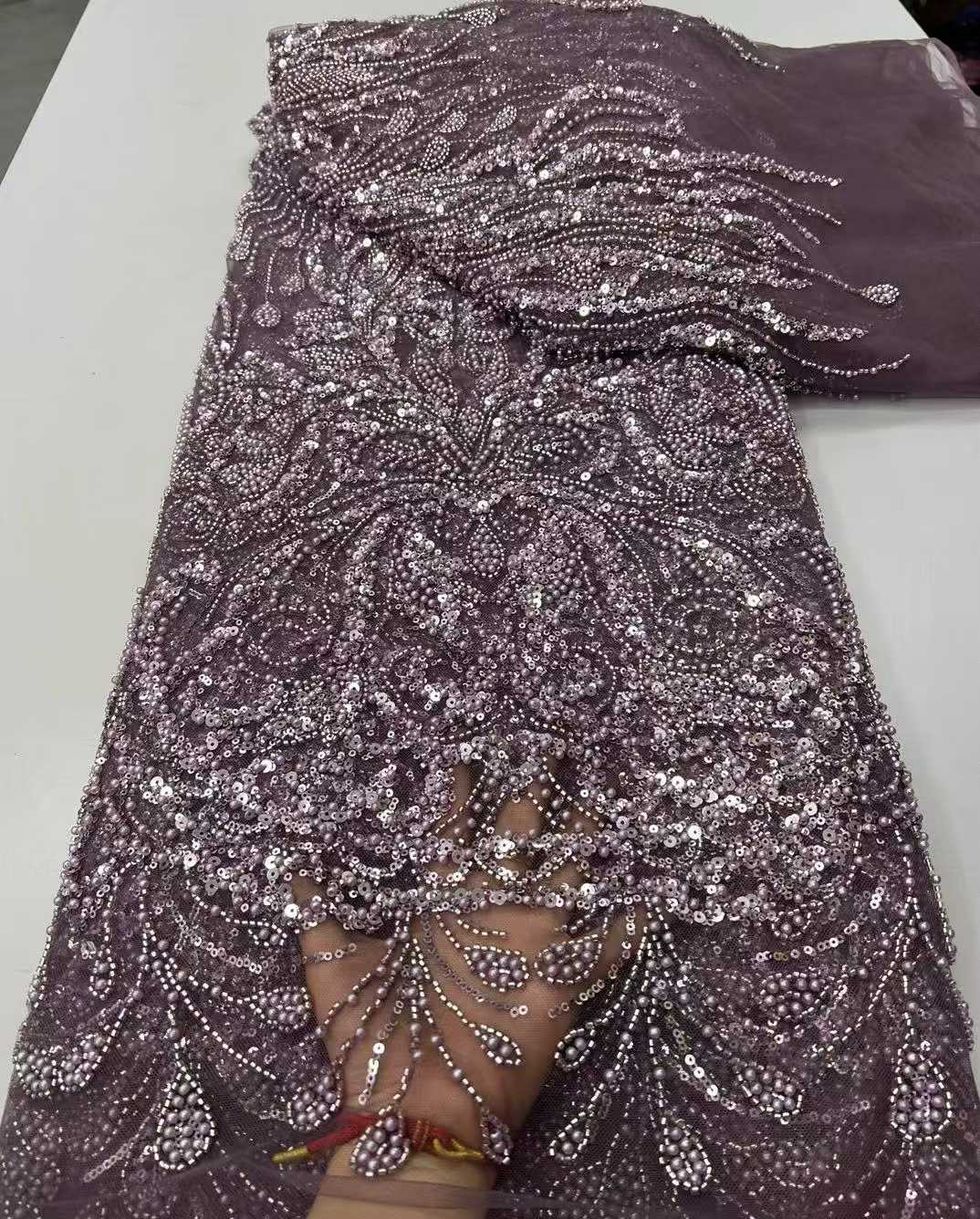 Tecido de luxo requintado, exc - Embroidery Unique Design avaliação e preço