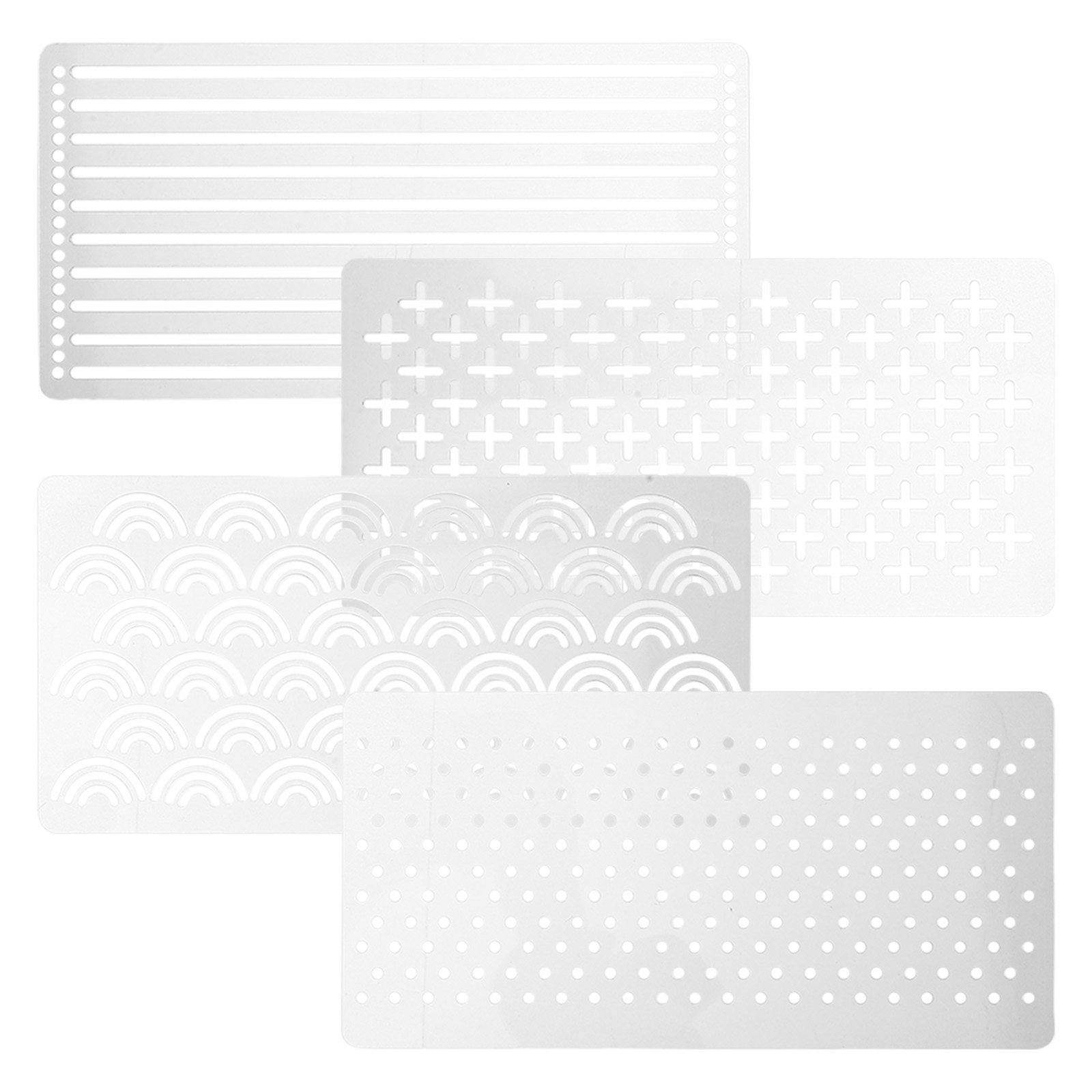 4 Peças de Moldes de Acrílico  - Embroidery Pattern avaliação e preço
