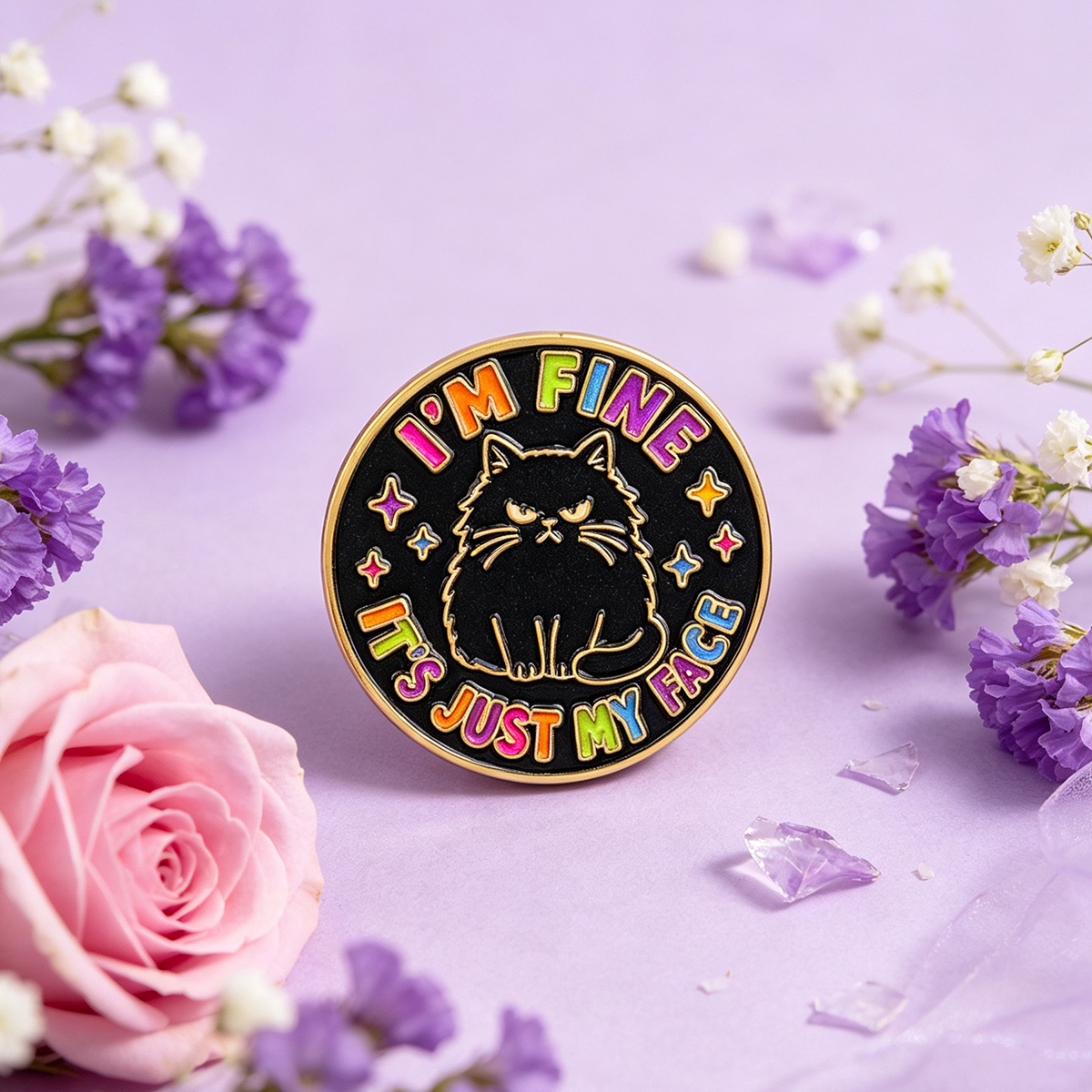 Pins de Esmalte com Citações d - Embroidery Love avaliação e preço
