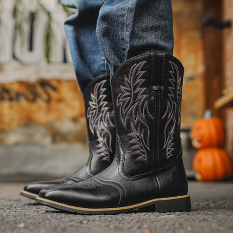 Novas Botas Masculinas Altas c - Embroidery Stitch avaliação e preço