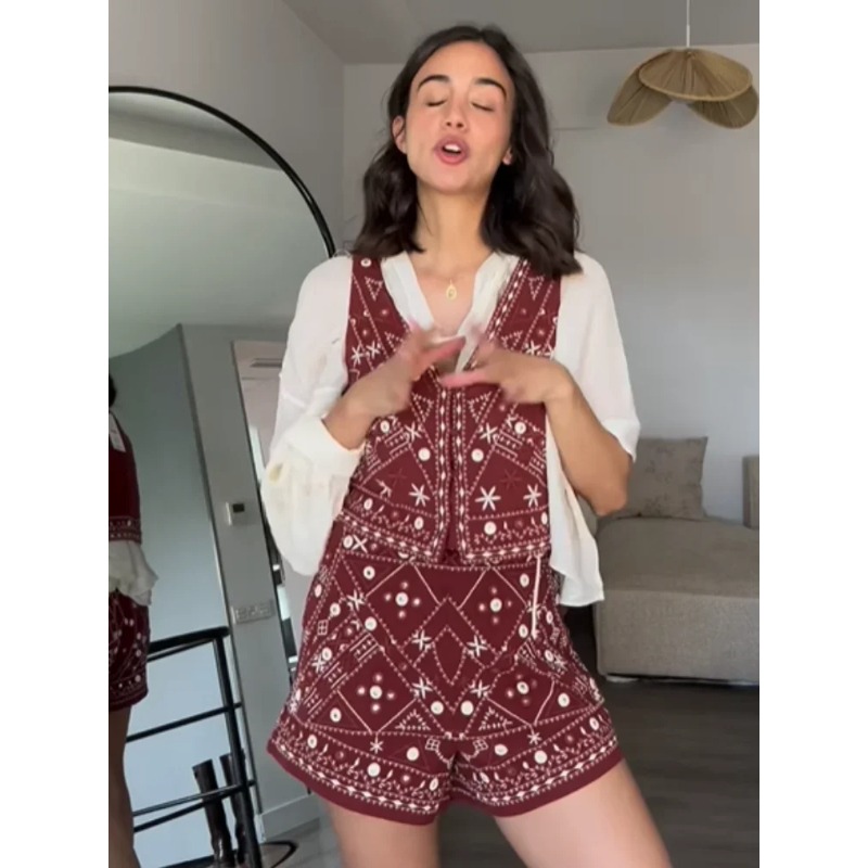 Y2k conjunto novo terno de dua - Embroidery Uniform avaliação e preço