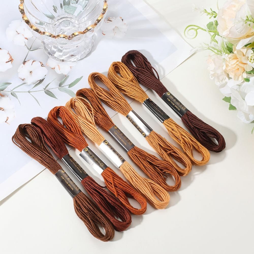 8 Meadas de Linha de Bordar Ma - Embroidery Stitch avaliação e preço