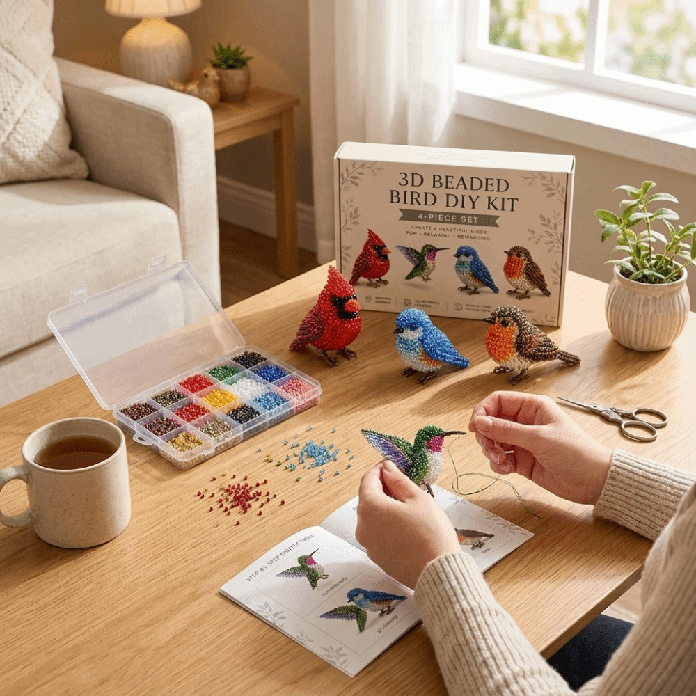 Kit de Bordado com Miçangas de - Embroidery Kit Set avaliação e preço