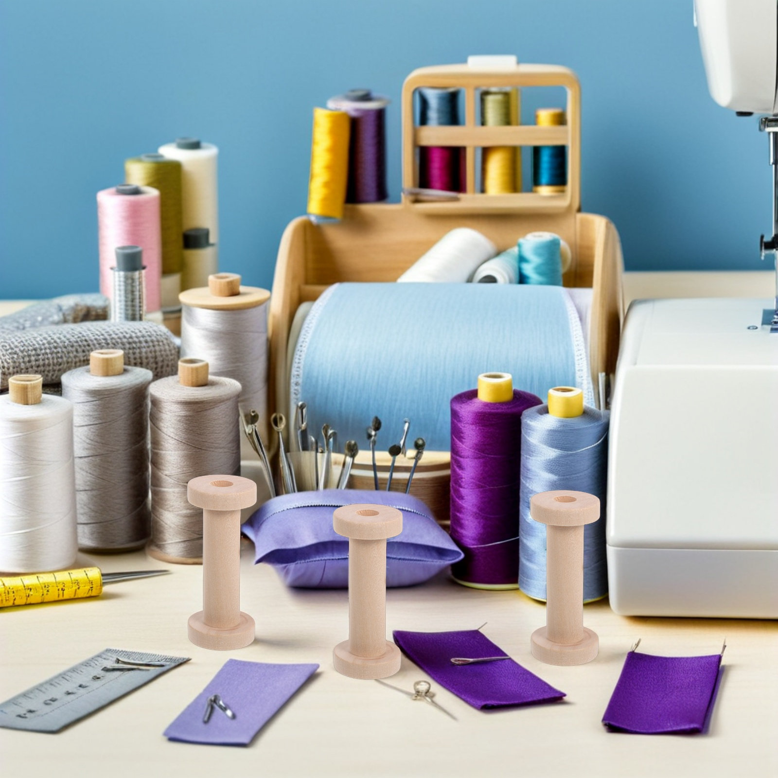 15 Peças de Bobinas de Madeira - Embroidery Thread avaliação e preço
