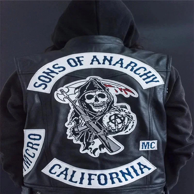 Colete Masculino de Couro PU A - Embroidery Vest avaliação e preço