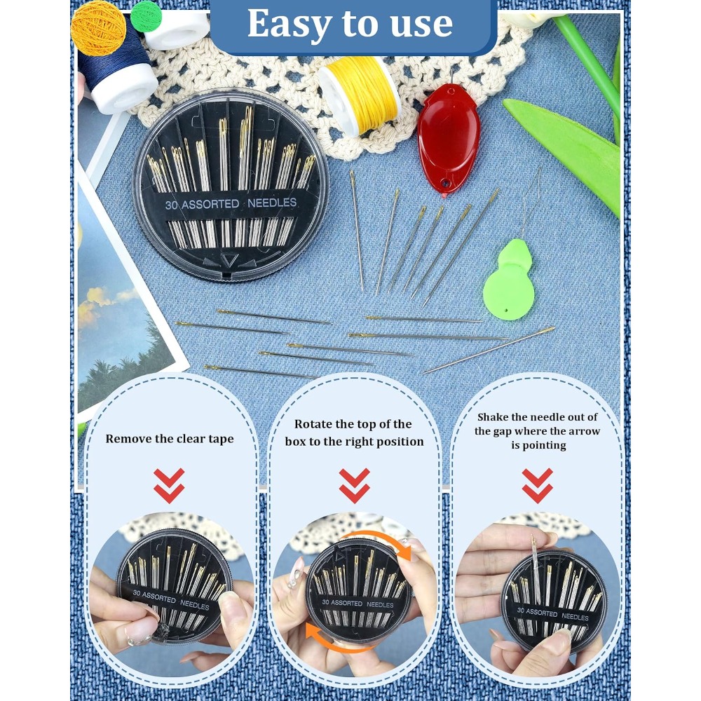Conjunto de 30 Agulhas de Cost - Embroidery Kit Set avaliação e preço