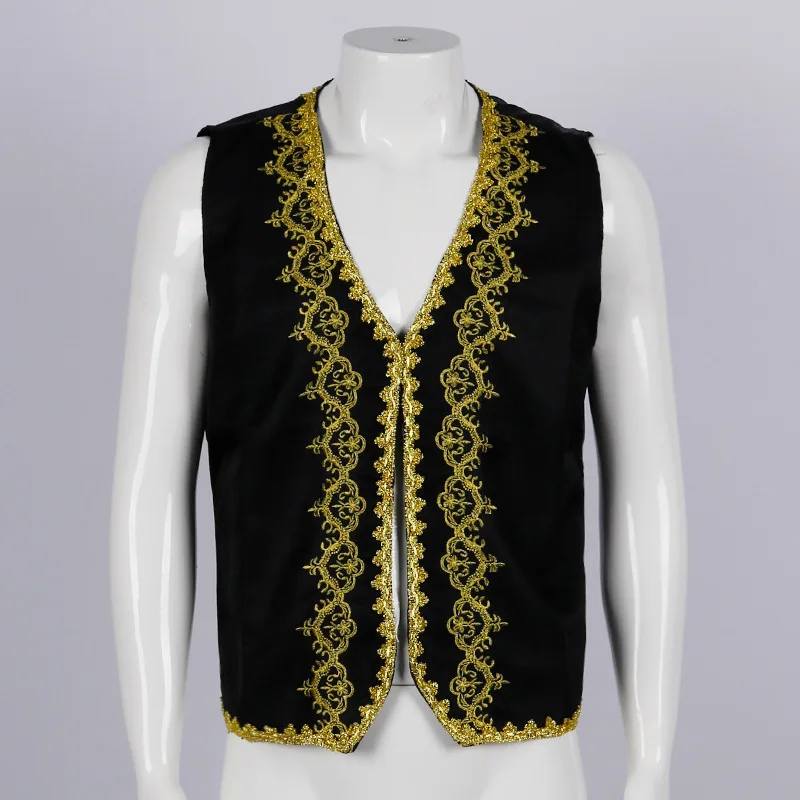 Medieval ouro bordado barroco  - Embroidery Vest avaliação e preço