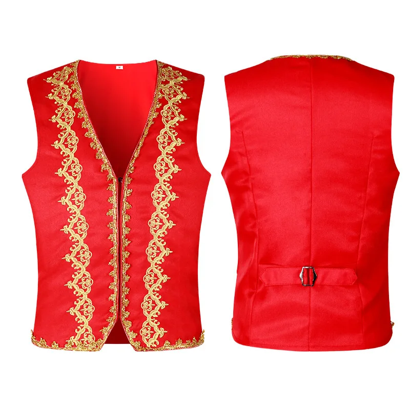 Medieval ouro bordado barroco  - Embroidery Vest avaliação e preço