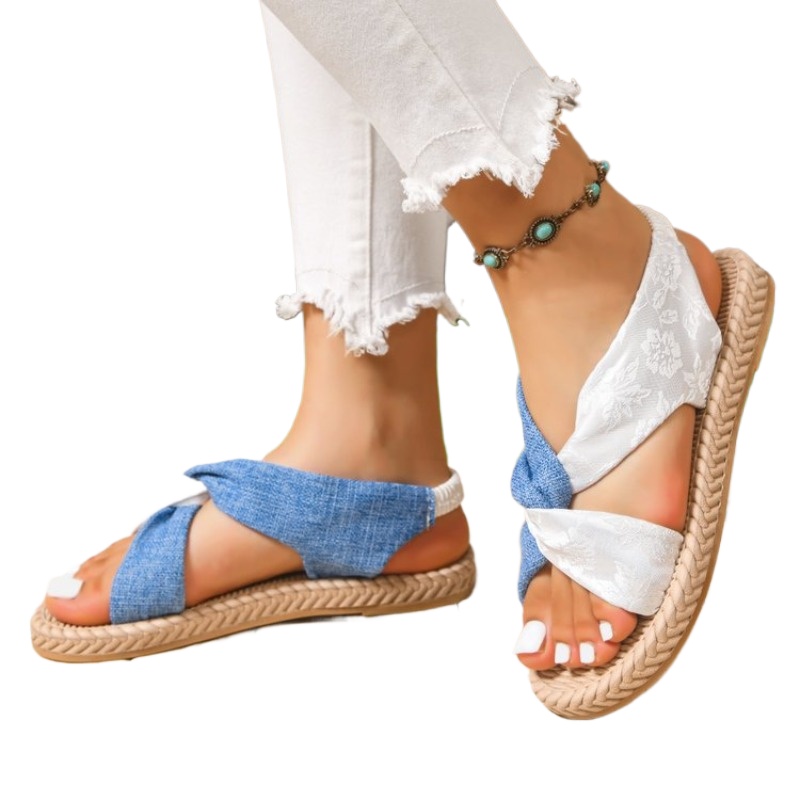 Sandálias Femininas Rasteiras  - Embroidery Canvas avaliação e preço