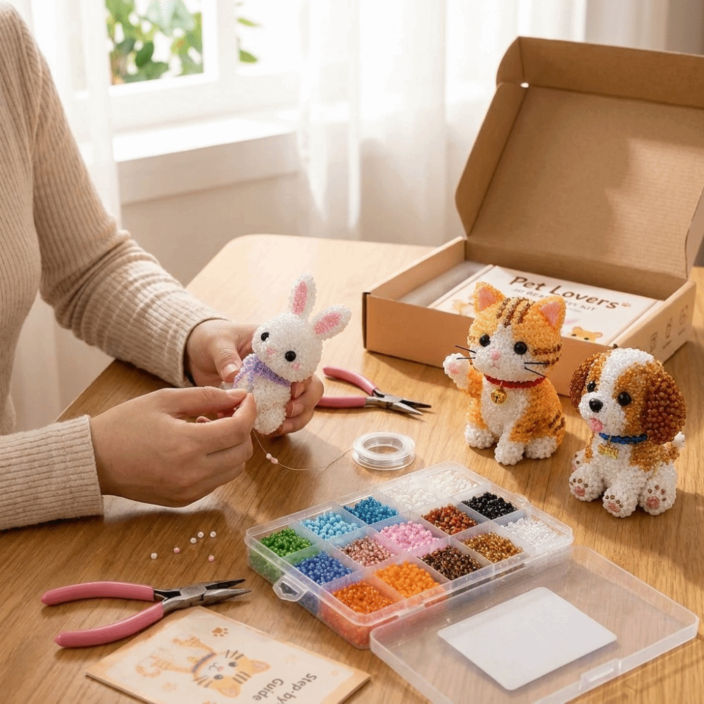 Kit de Bordado com Miçangas de - Embroidery Kit Set avaliação e preço
