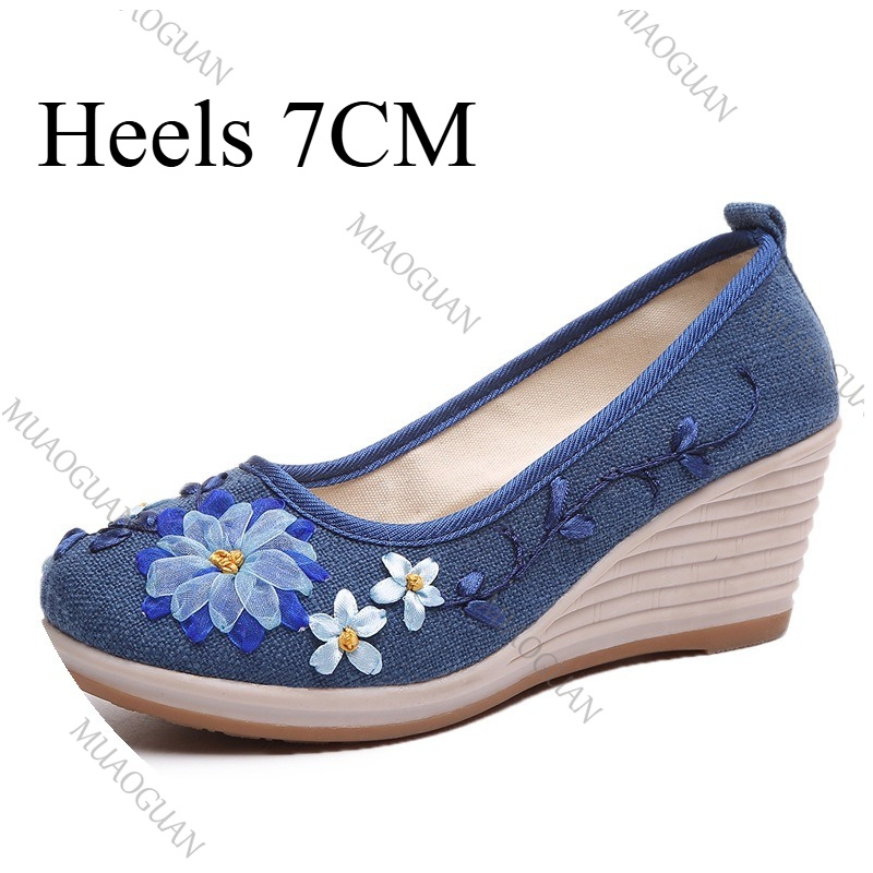 Sapatos Femininos Confortáveis - Embroidery Canvas avaliação e preço