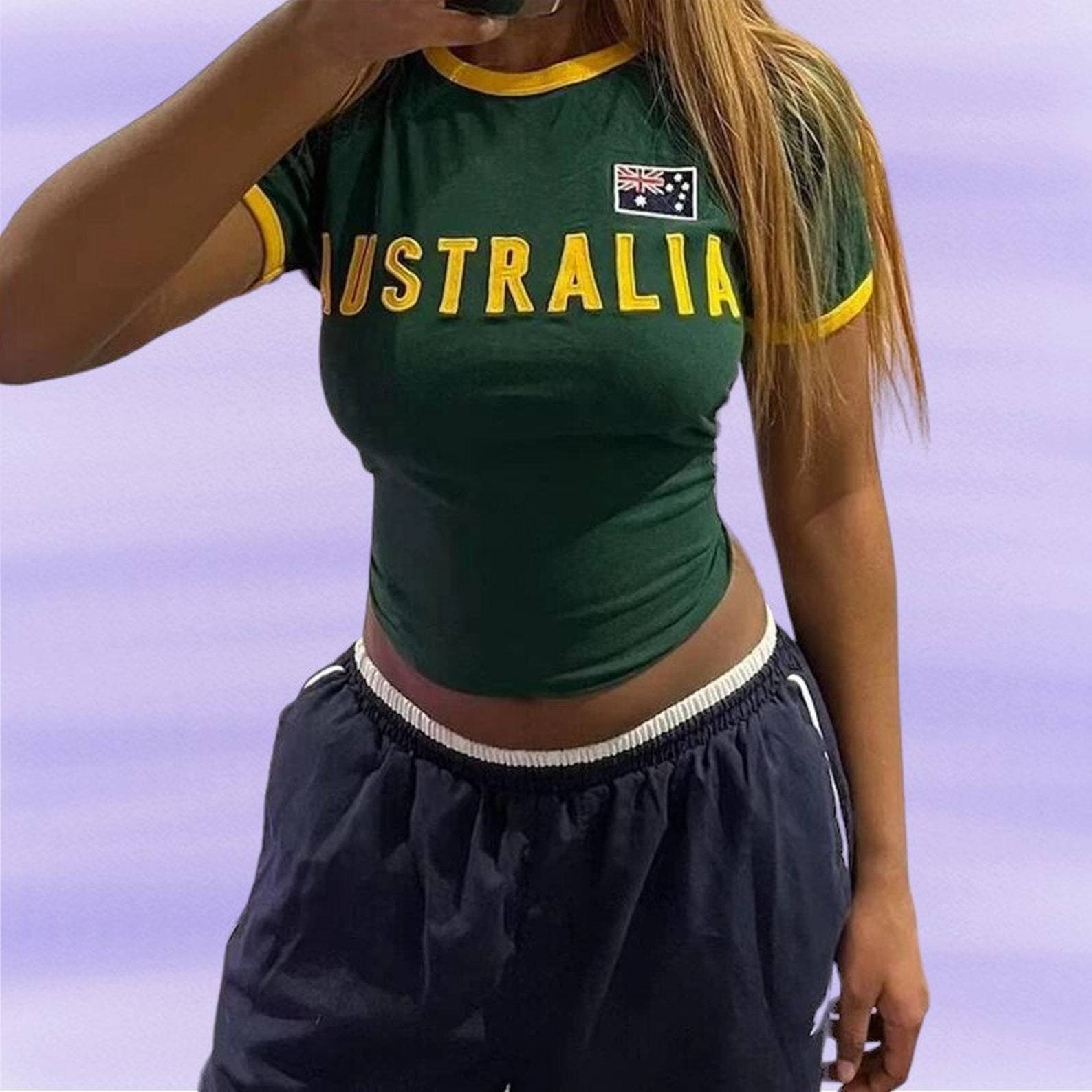 Y2k estética feminina austráli - Embroidery In Australia avaliação e preço