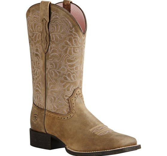 Botas de cowboy de couro marro - Embroidery Pattern avaliação e preço