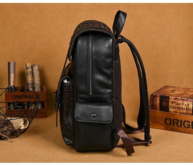 Mochila Masculina de Couro Gen - Embroidery Bag avaliação e preço
