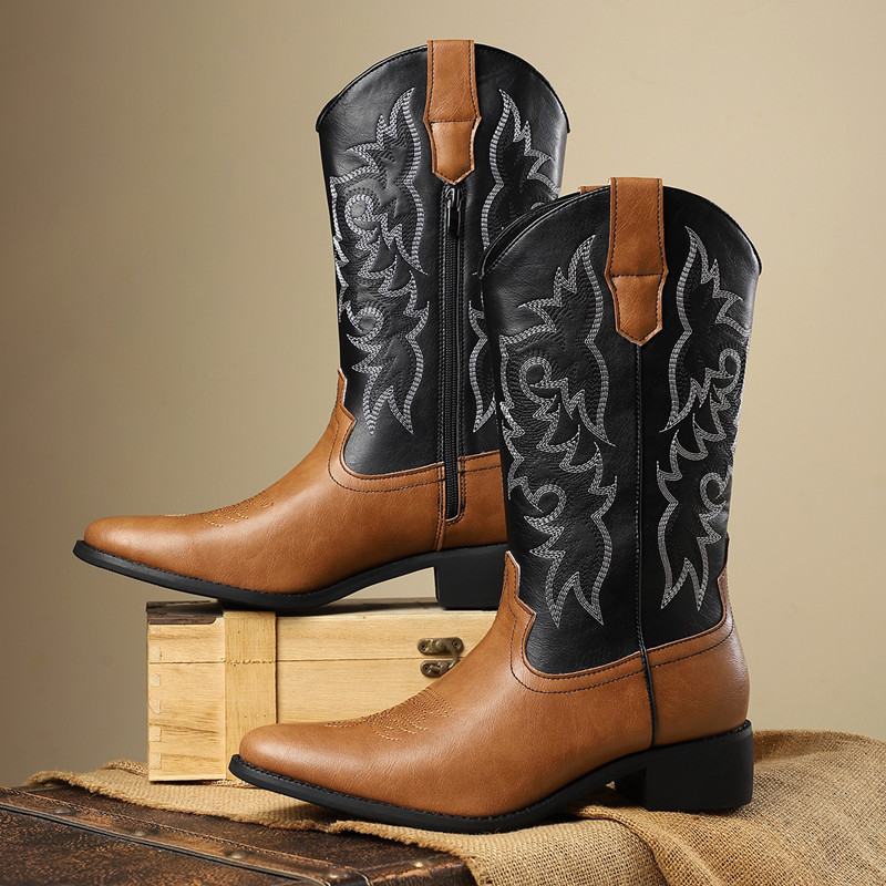 NOVO: Botas Masculinas de Cano - Embroidery Stitch avaliação e preço