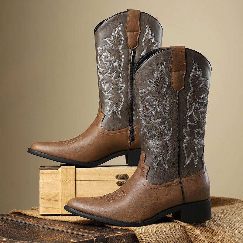 NOVO: Botas Masculinas de Cano - Embroidery Stitch avaliação e preço