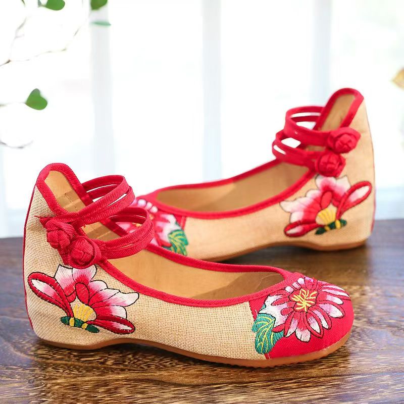 Sapatos Femininos de Tecido Bo - Embroidery Canvas avaliação e preço