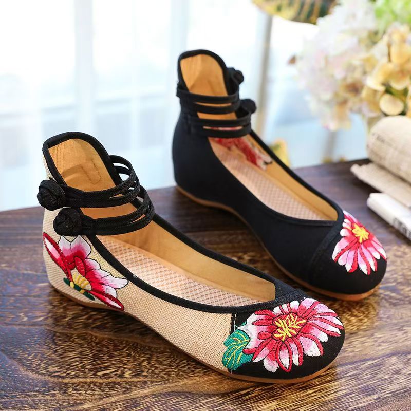 Sapatos Femininos de Tecido Bo - Embroidery Canvas avaliação e preço