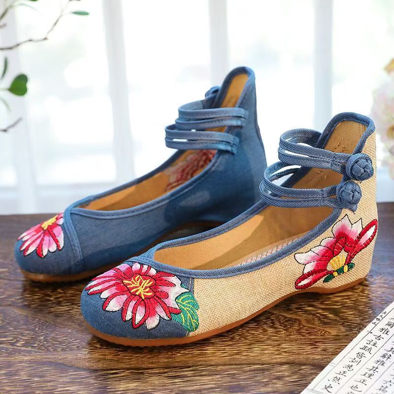 Sapatos Femininos de Tecido Bo - Embroidery Canvas avaliação e preço